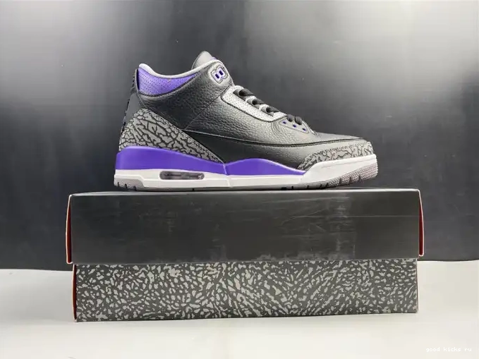 80% Off Sale Black CT8532 Air 3 Court Retro 050 Jordan Purple 0509